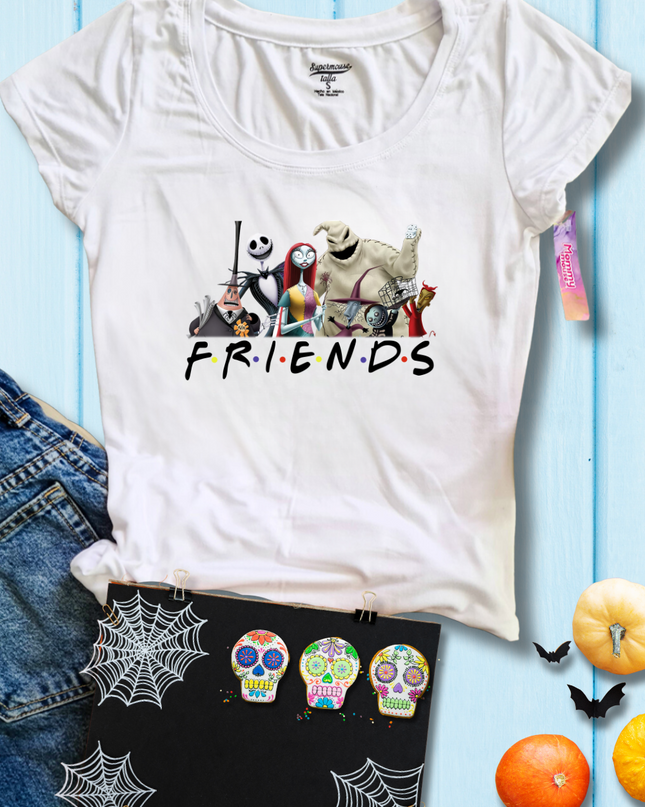 Playera Dama. Friends Horror Jack