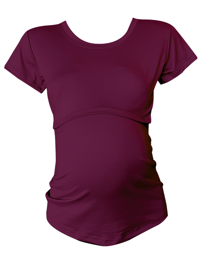 Blusa maternidad-lactancia. Vino