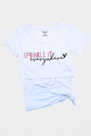 Blusa maternidad-lactancia mc estampada. Sprinkle it everywhere