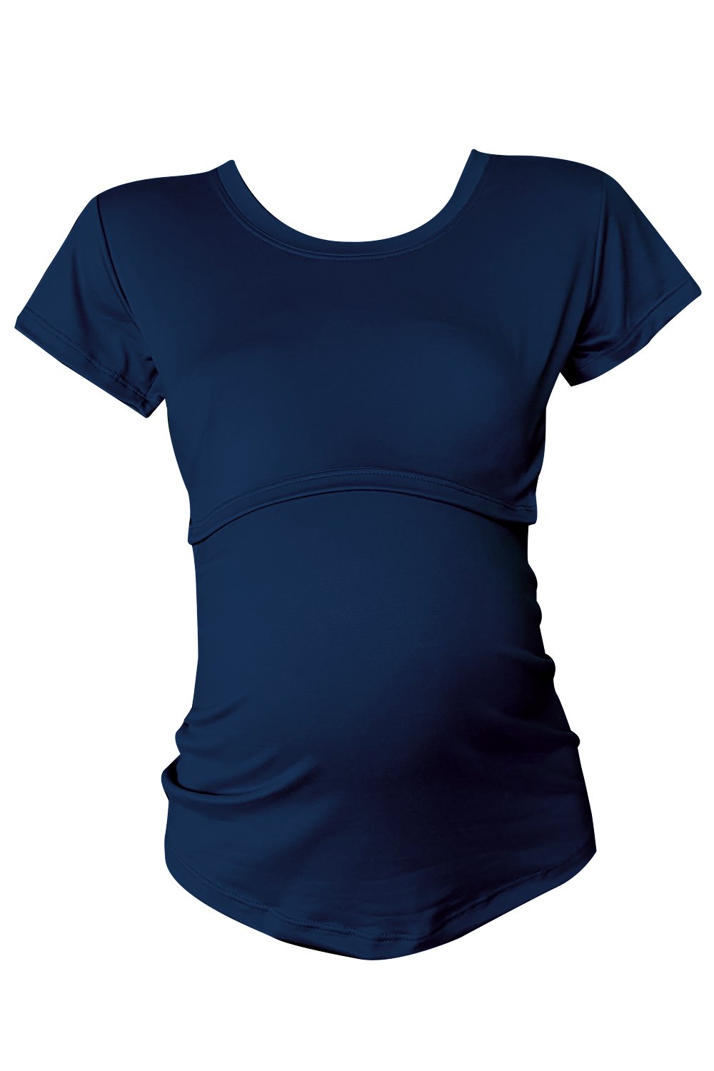 Blusa maternidad-lactancia. Marino