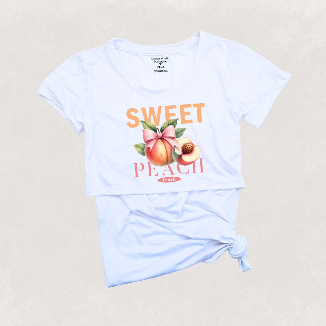 Blusa maternidad-lactancia mc estampada. Sweet Peach