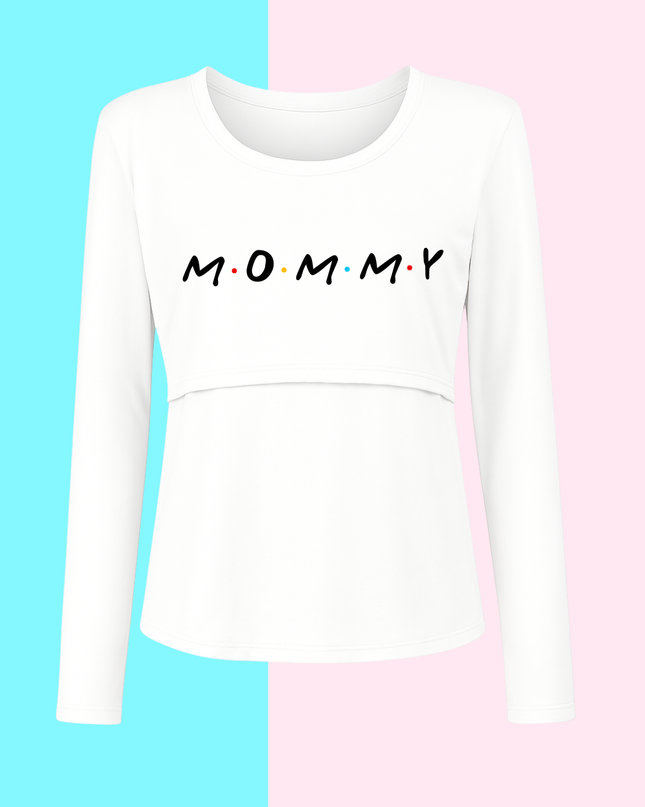 Blusa maternidad-lactancia Manga Larga. Mommy Friends