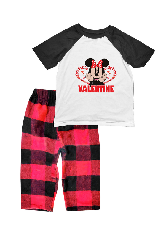 Pijama Kids franela. Mouse Valentin