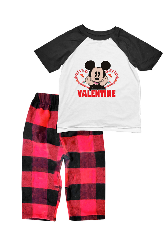 Pijama Kids franela. Mouse Valentin