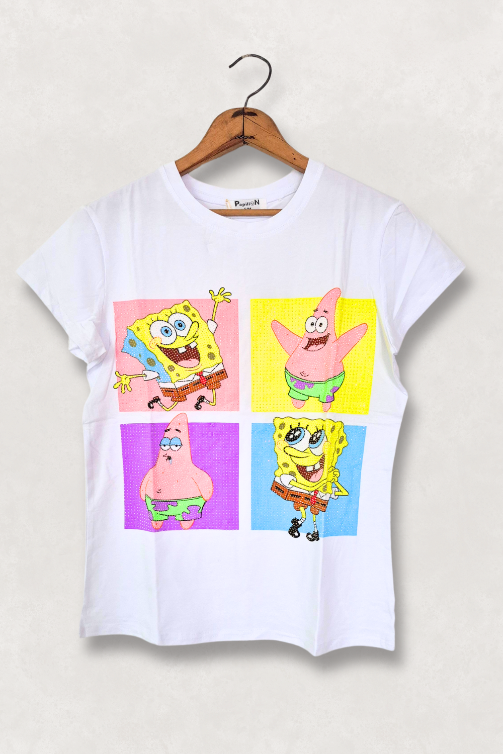 Blusa dama Pedrería. Bob esponja