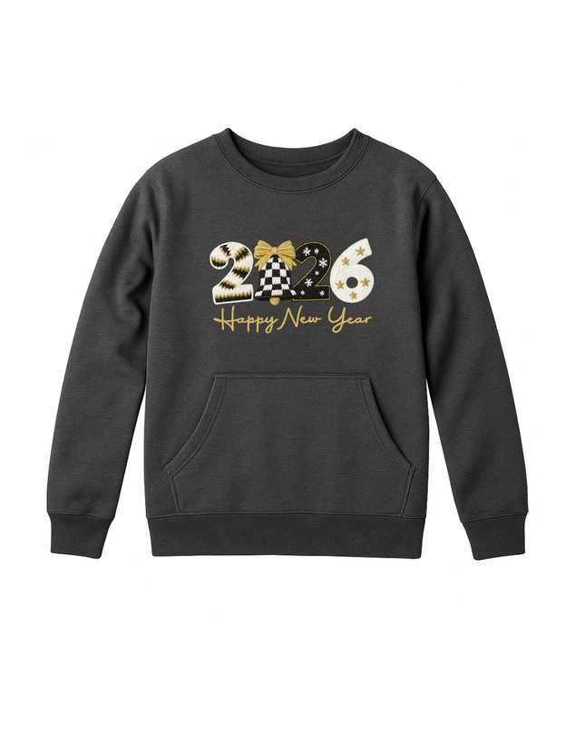 Sudadera afelpada Kids 2 a 14 años. 2026 Happy New Year