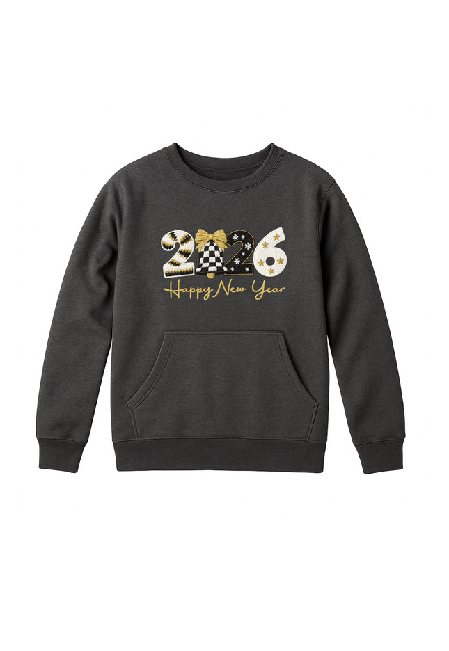 Sudadera afelpada Kids 2 a 14 años. 2026 Happy New Year