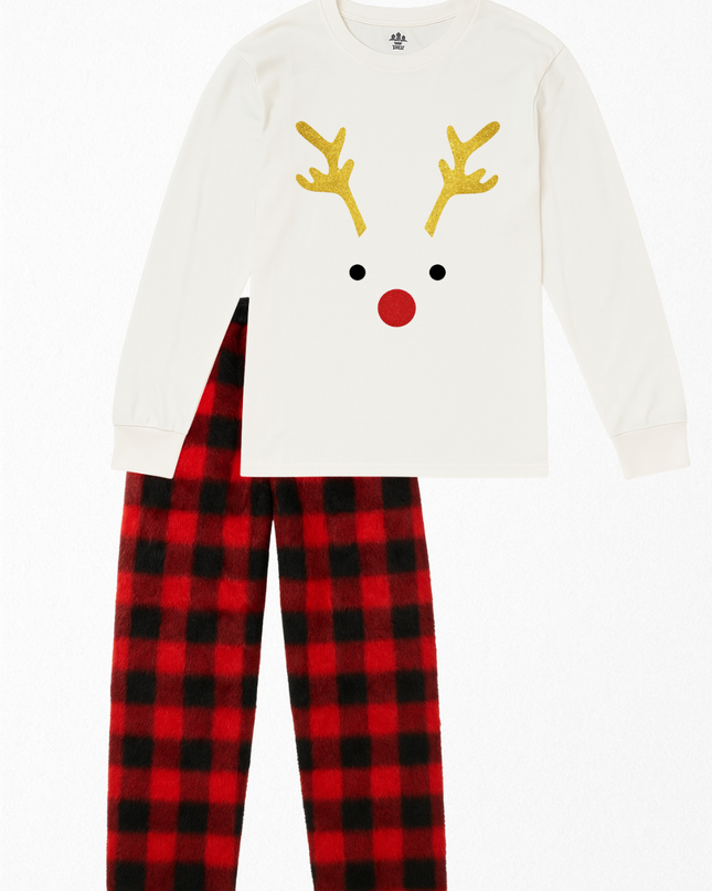 Pijama Flanel Caballero. Rudolph sprinkle