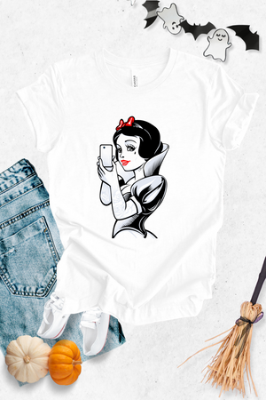 Blusa dama manga corta. Princesa nieve tatoo