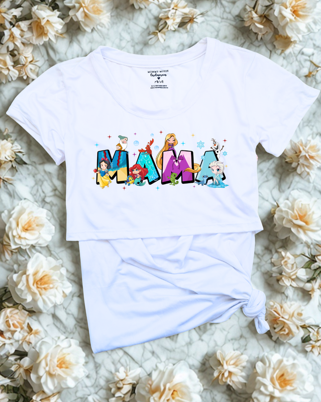 Blusa maternidad-lactancia mc estampada. Mamá Princess