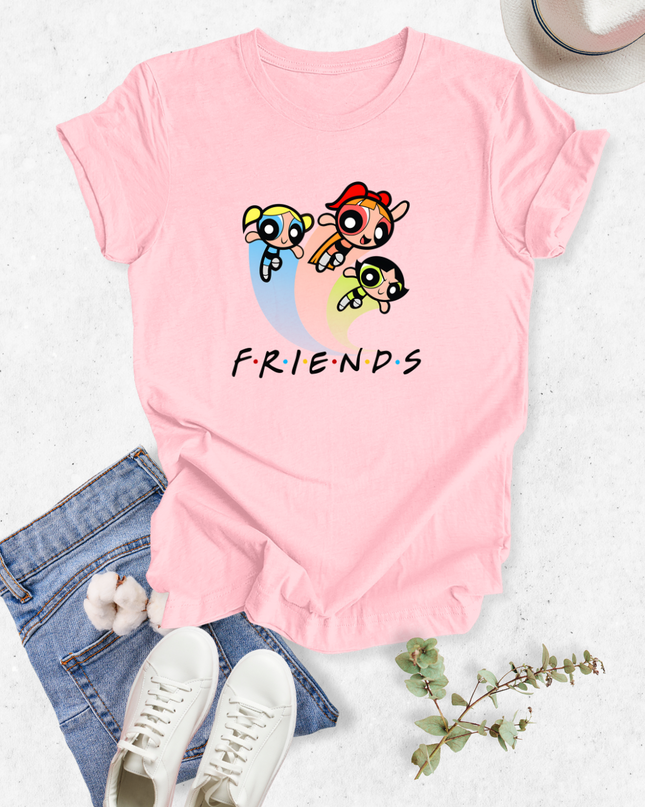 Blusa dama manga corta. Poderosas friends