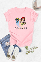 Blusa dama manga corta. Poderosas friends