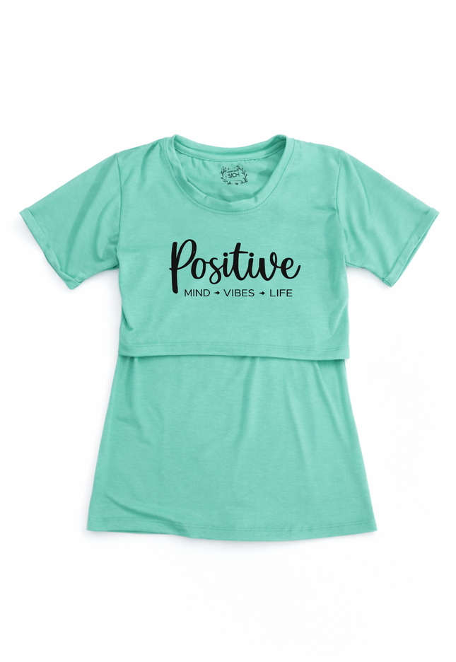 Blusa Lactancia valenciana algodón. Positive