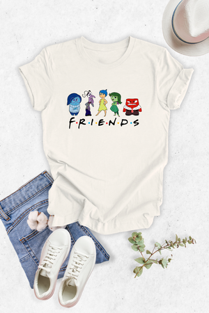 Blusa dama manga corta. Emotions friends