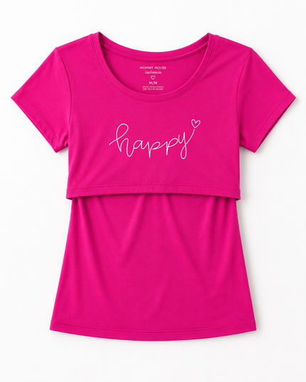Blusa lactancia estampada. Happy