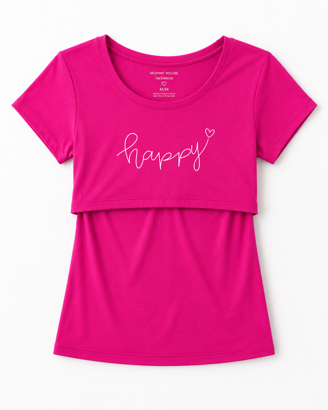 Blusa lactancia estampada. Happy