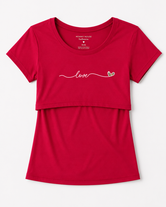 Blusa lactancia estampada. Love Print