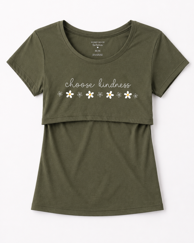 Blusa lactancia estampada. Choose Kindness