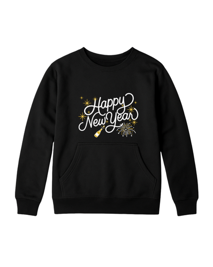 Sudadera afelpada Kids 2 a 12 años. Happy new year champagne