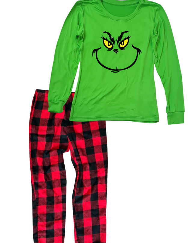 Pijama Franela Dama. Grinchy