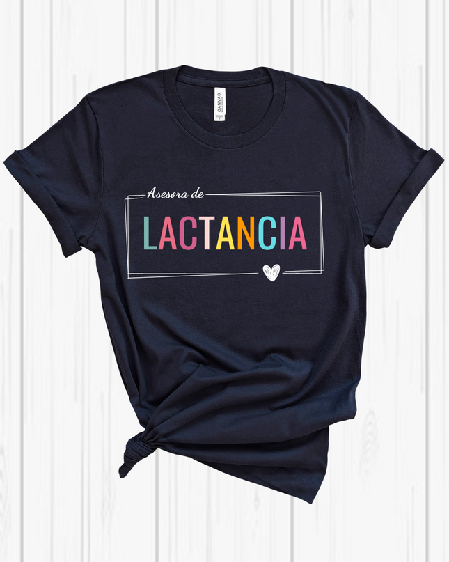 Blusa dama manga corta. Asesora de lactancia Recuadro