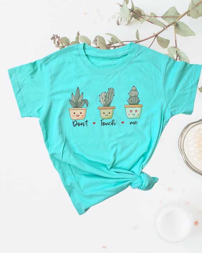 Blusa dama manga corta. Don´t touch me