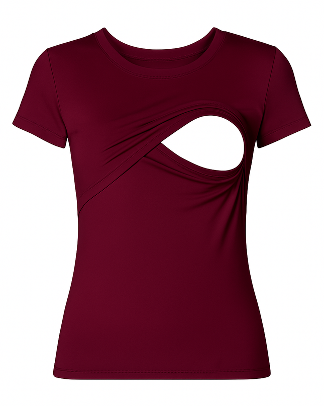 Blusa maternidad-lactancia. Vino