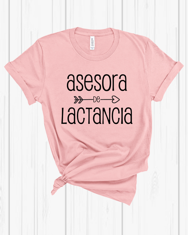Blusa dama manga corta. Asesora de lactancia flecha