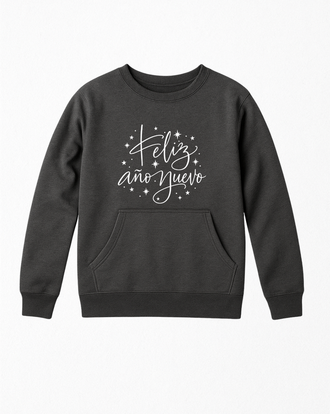 Sudadera afelpada Kids 2 a 12 años. Feliz año nuevo estrellas