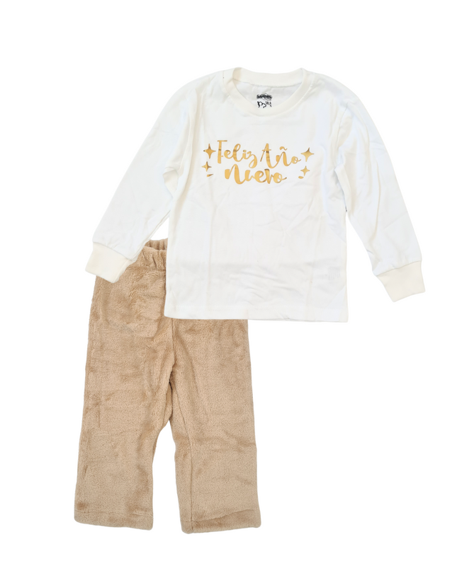 Pijama Polar Kids. Feliz Año Nuevo