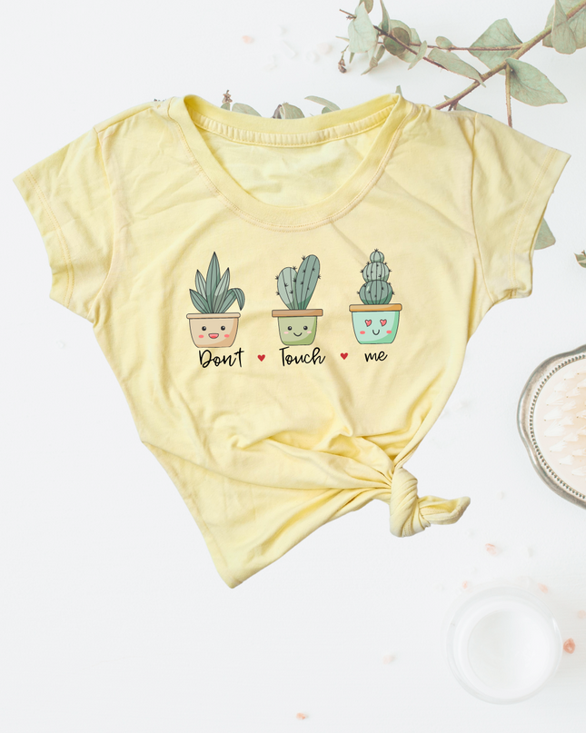 Blusa dama manga corta. Don´t touch me