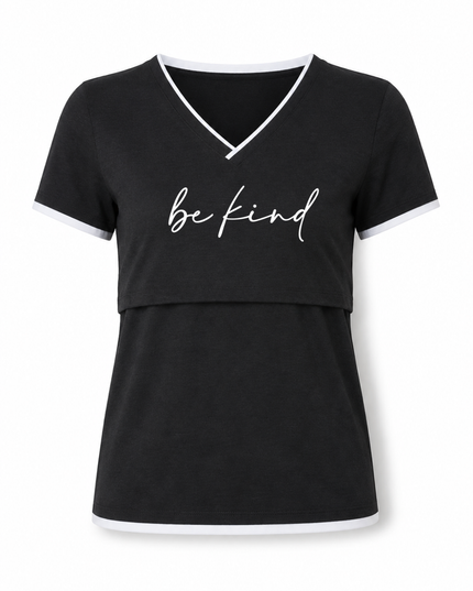 Blusa de Lactancia Doble V. Be kind