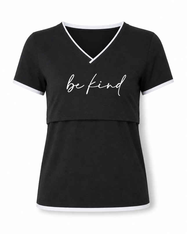 Blusa de Lactancia Doble V. Be kind