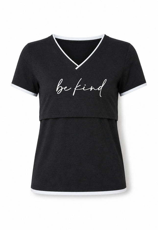 Blusa de Lactancia Doble V. Be kind