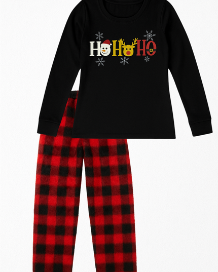 Pijama Flanel Dama. HO HO HO