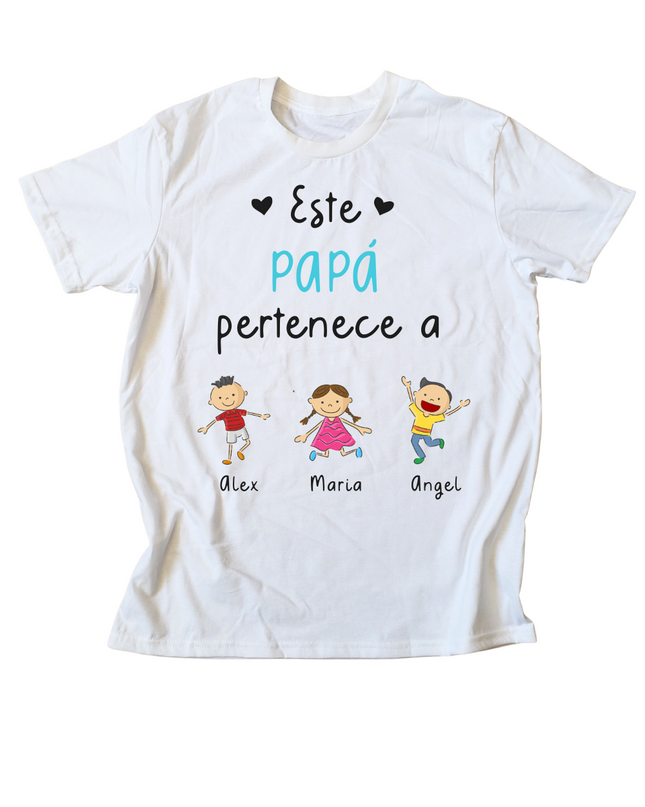 Playera caballero personalizada. Este papá pertenece a