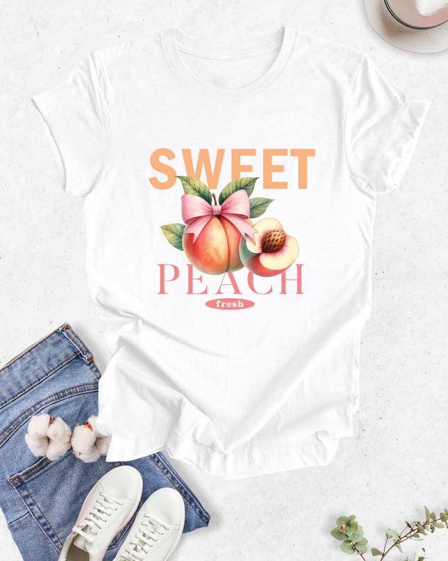 Blusa dama manga corta. Sweet Peach