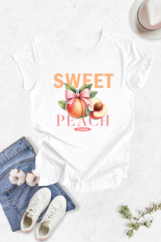 Blusa dama manga corta. Sweet Peach