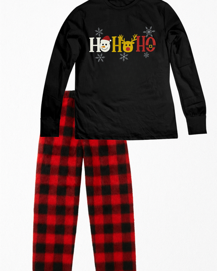 Pijama Flanel Caballero. HO HO HO