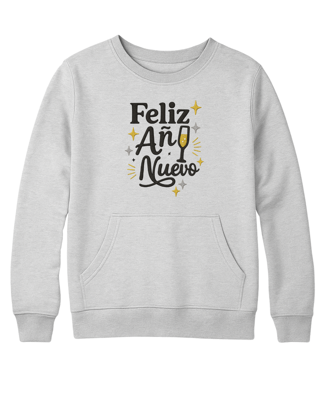 Sudadera afelpada Kids 2 a 14 años. Feliz año nuevo copa