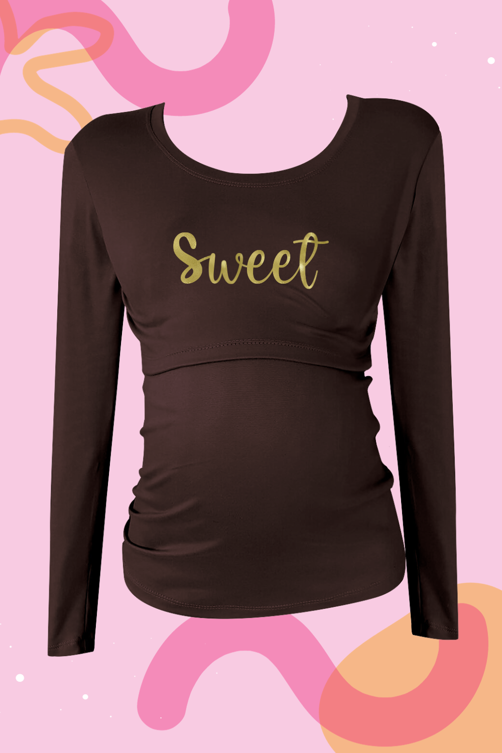 Blusa maternidad-lactancia Manga Larga. Sweet