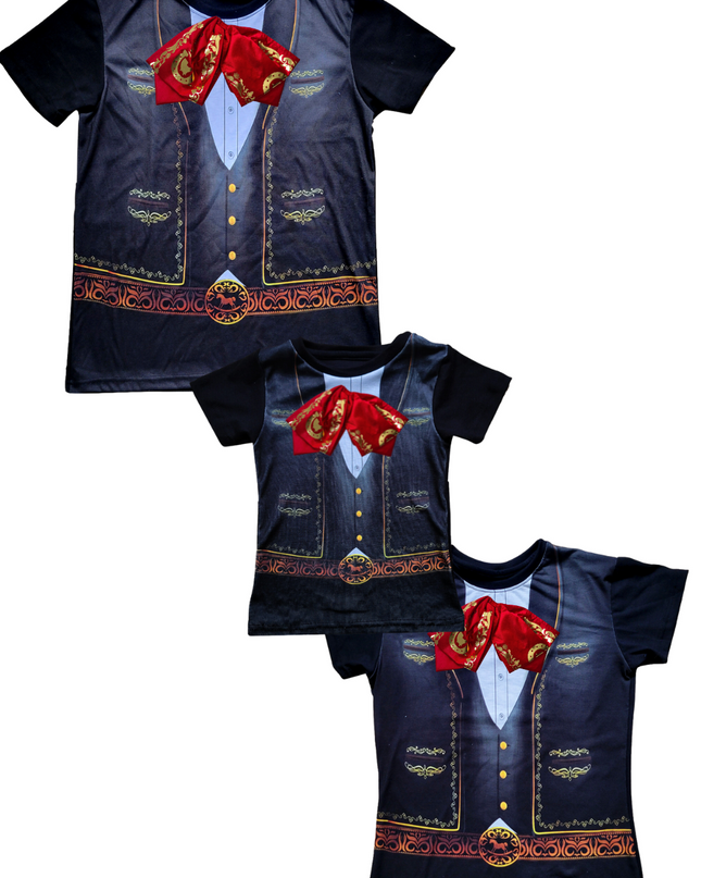 Conjunto MC Bebé 2 Pzas. Charrito mexicano moño real