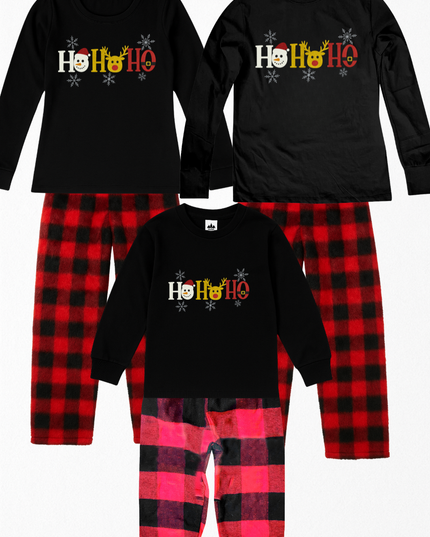 Pijama Flanel Caballero. HO HO HO