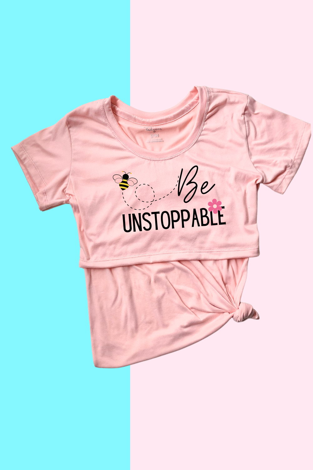 Blusa maternidad-lactancia mc estampada. Be unstoppable