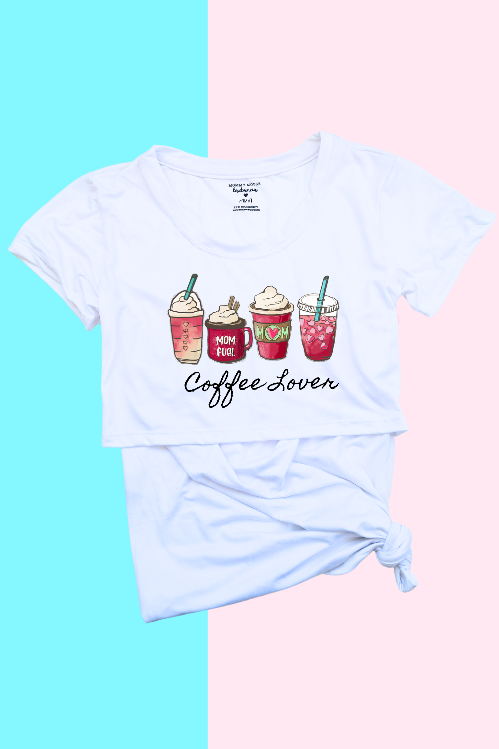 Blusa maternidad-lactancia mc estampada. Coffee lover