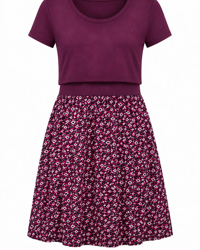 Vestido de lactancia Florencia. Vino