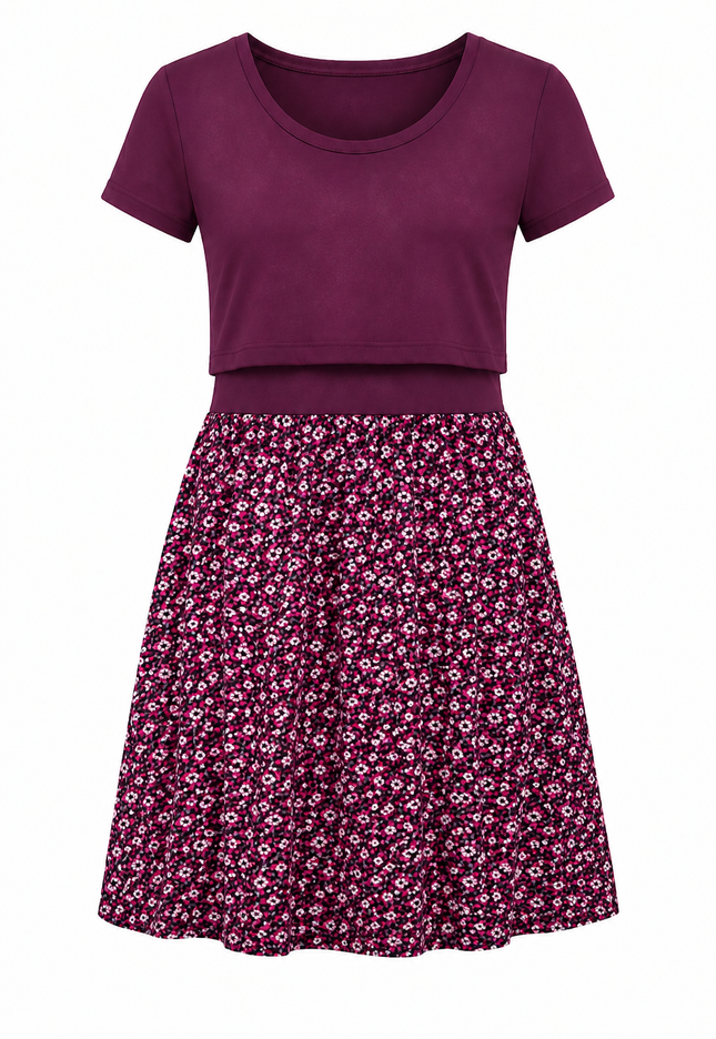 Vestido de lactancia Florencia. Vino