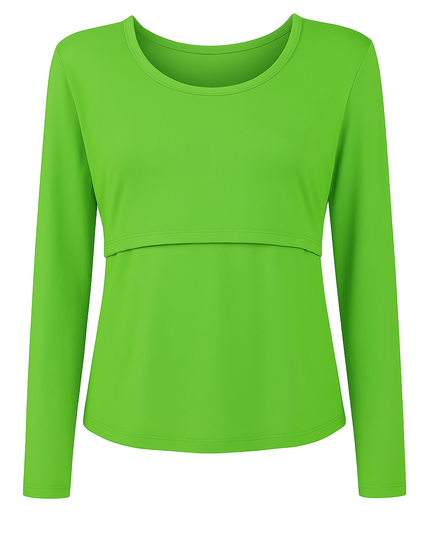 Blusa maternidad-lactancia Manga Larga. Apple