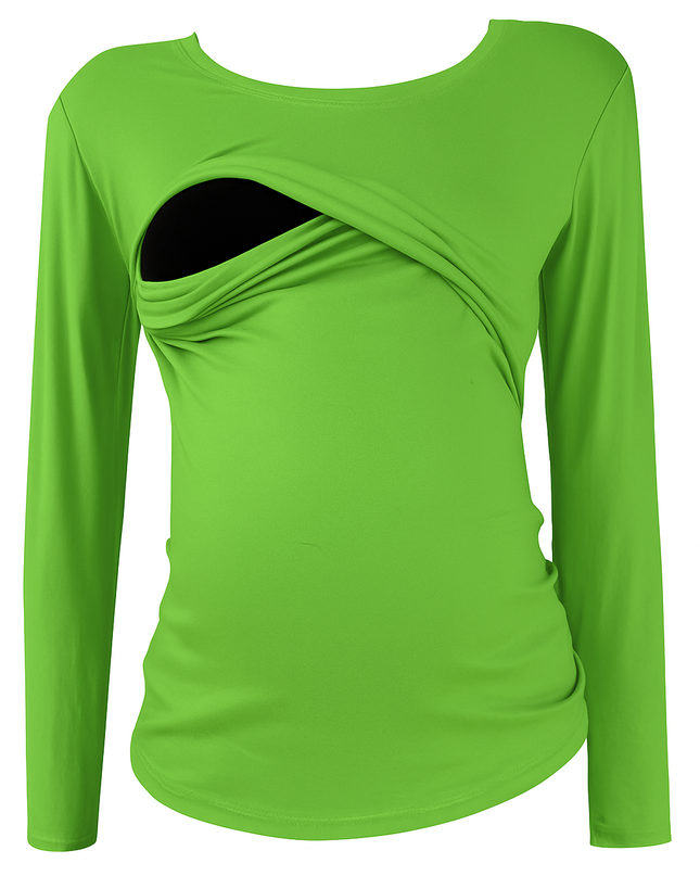 Blusa maternidad-lactancia Manga Larga. Apple