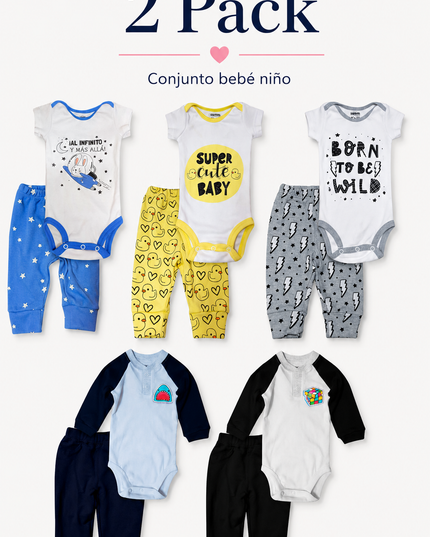 Pack. 2 Conjuntos bebé niño